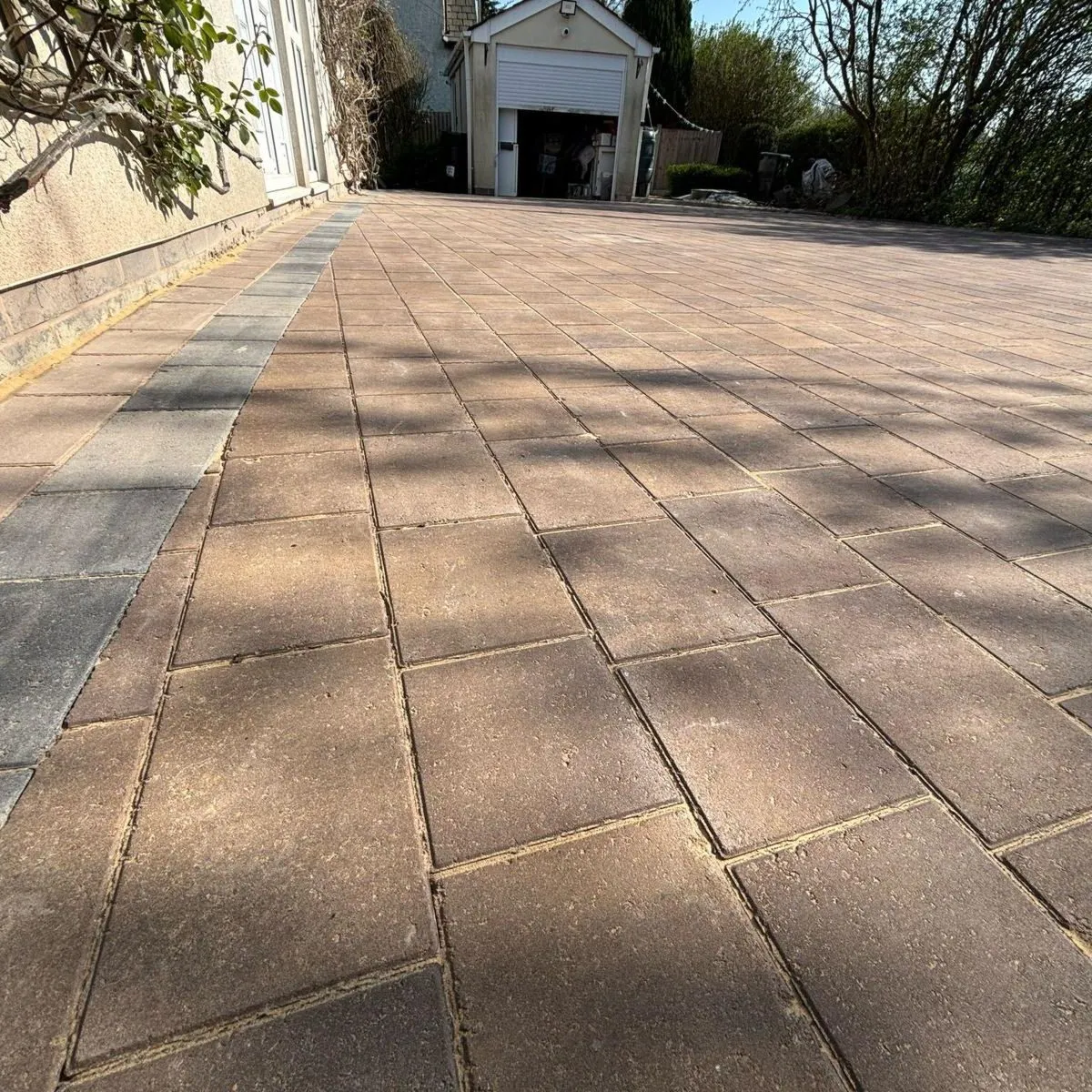 Block paved driveway